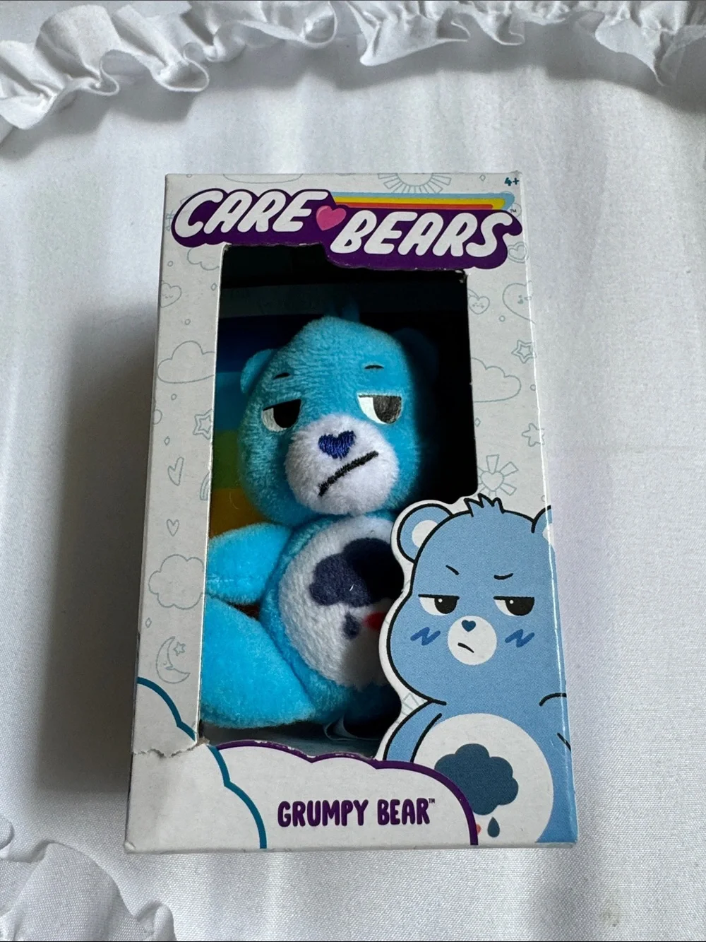 Care Bears mini Plush Lot - Blue, Pink, Green (Boxed Characters)